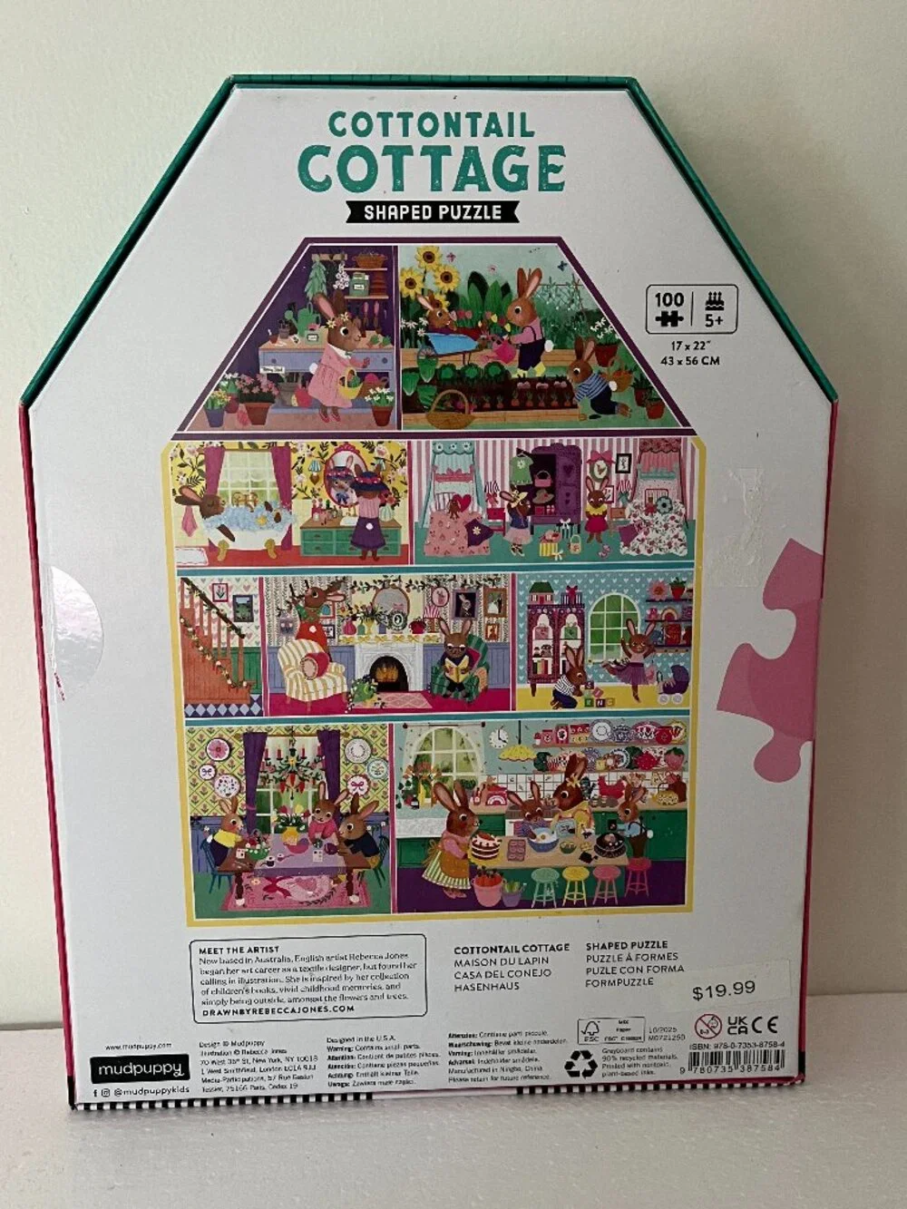 Puzzle 100 Pieces Cottontail Cottage